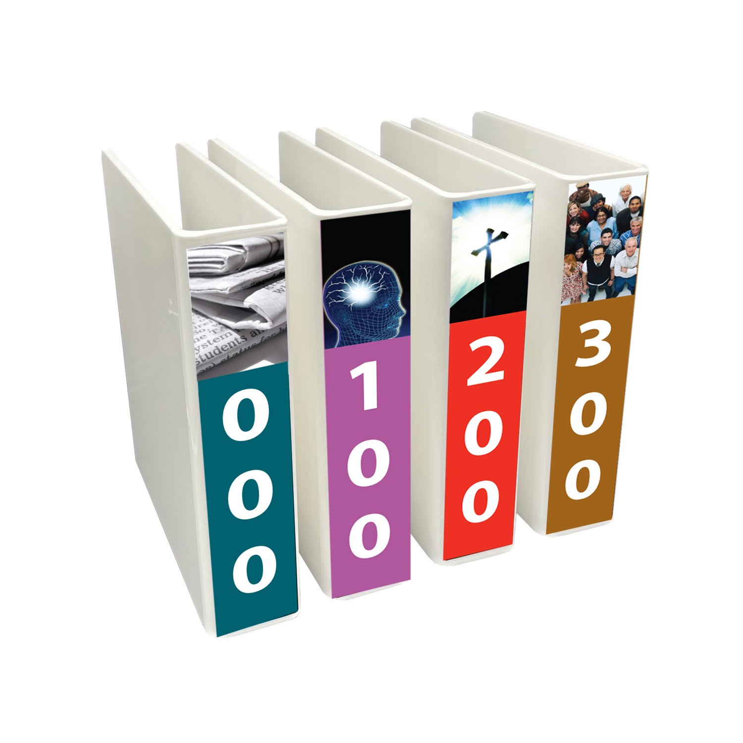 Basic Non Fiction (Design 4) Slimline Divider Starter Pack 250mm x 250mm