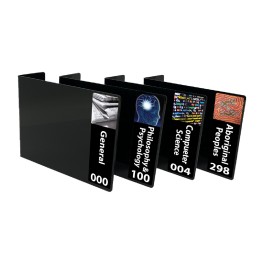 Senior Expanded Non Fiction Acrylic Collection Divider Starter Pack (Black)