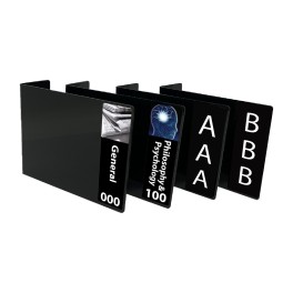 Senior Fiction and Non Fiction Acrylic Collection Divider Starter Pack (double-sided) (Black)