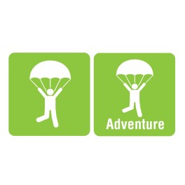 100 Icon Adventure Spine Labels