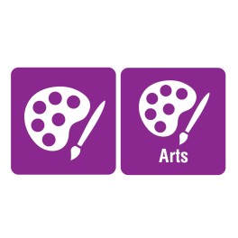 100 Icon Arts Spine Labels