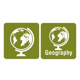 100 Icon Geography Spine Labels