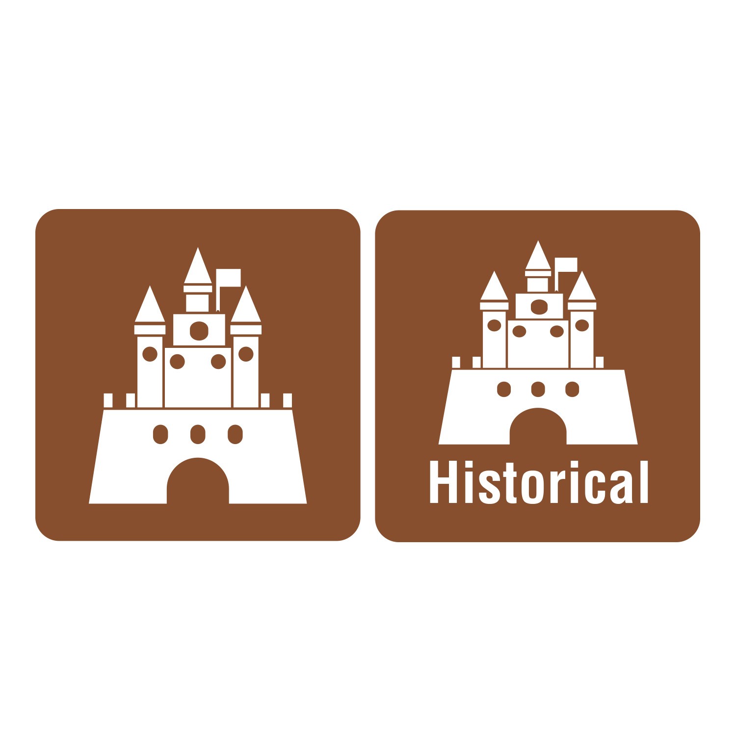 100 Icon Historical Spine Labels