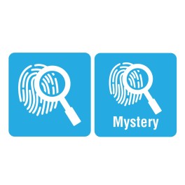 100 Icon Mystery Spine Labels