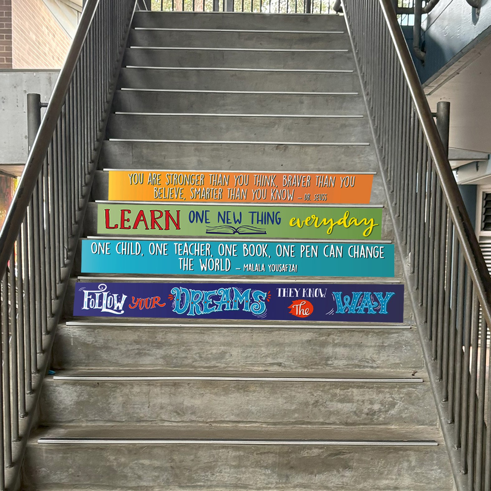 Stair Graphic (Quotes) Set 2 - 1500 x 145mm