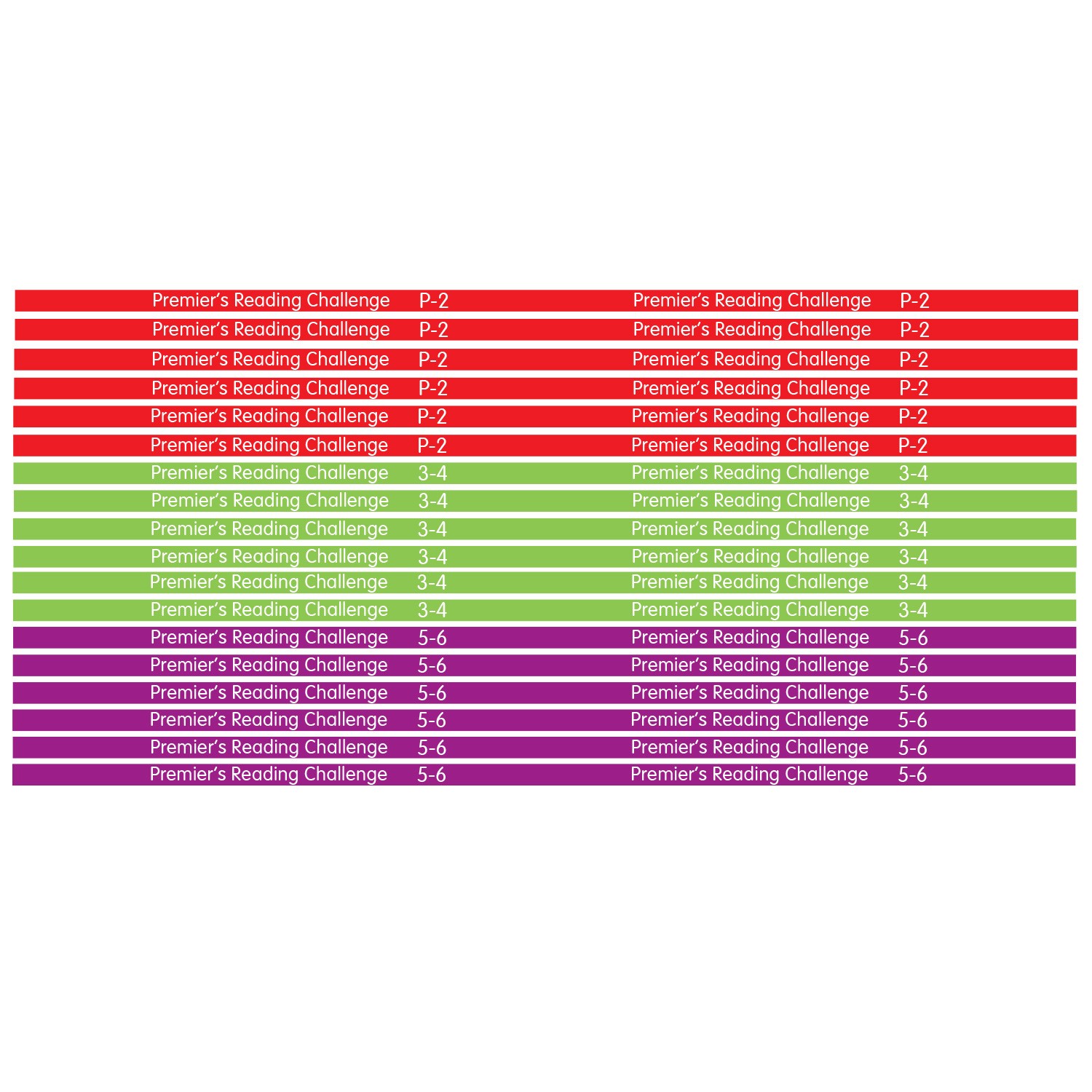 PRC Shelf Label Strips P-6  (17mm)