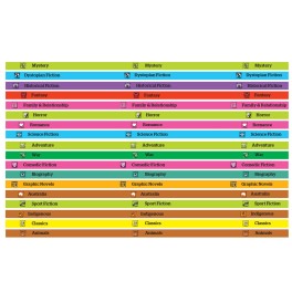 Senior Genre Shelf Label Strips 17mm