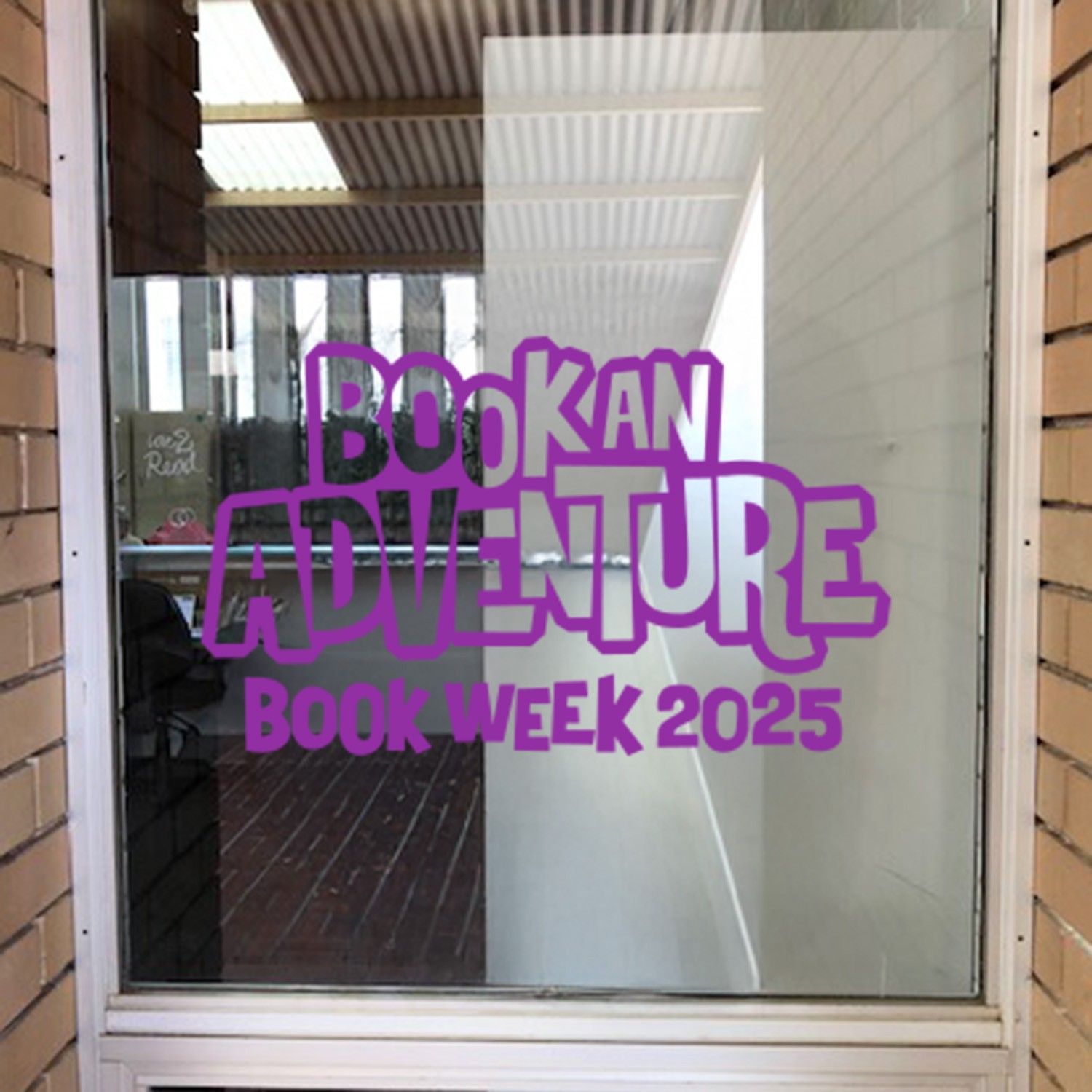 Book Week 2025 Vinyl Lettering BW 2025 Vinyl Lettering Setup