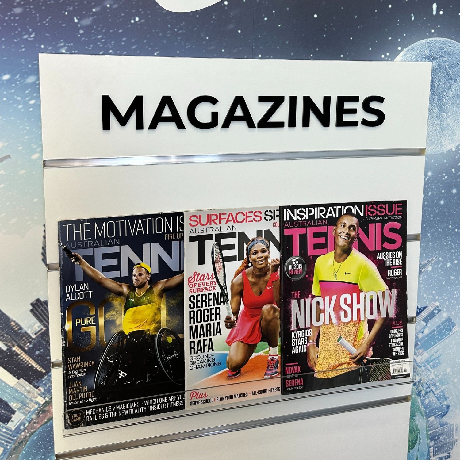 MAGAZINES Adhesive 3D Perspex Lettering