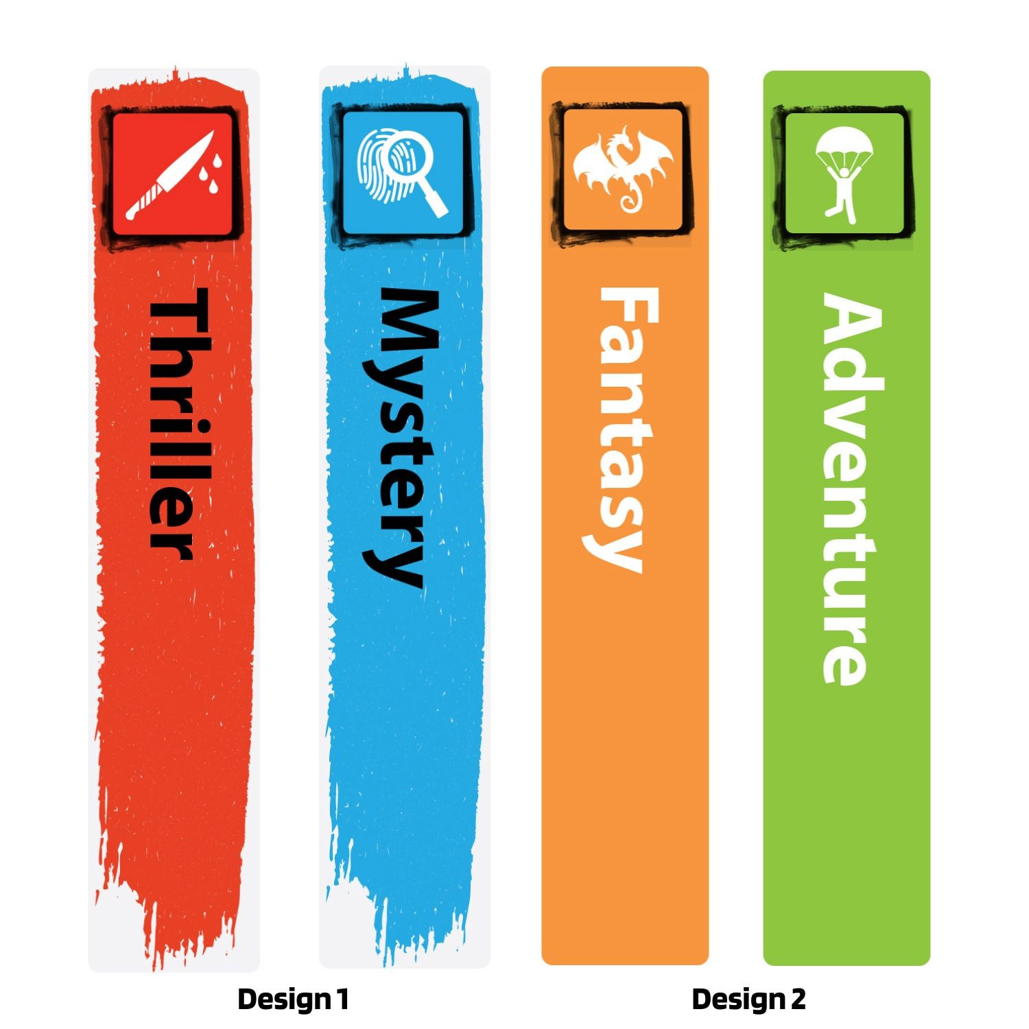 Mini Icon Genre Acrylic Collection Divider Starter Pack (single-sided)