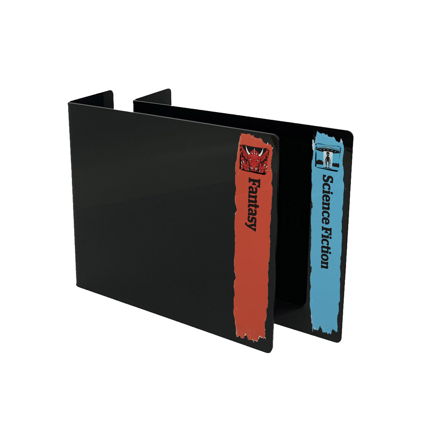 Mini Senior Genre Acrylic Collection Divider Starter Pack (single-sided) (Black)