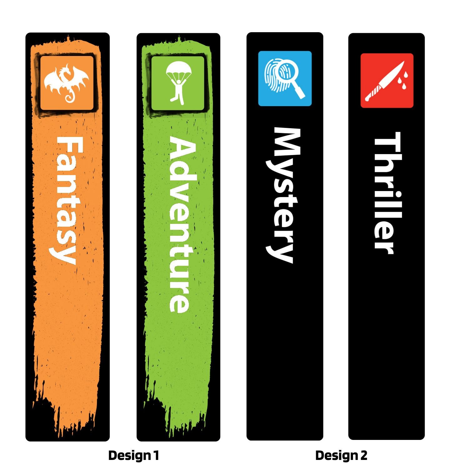 Mini Icon Genre Acrylic Collection Divider Starter Pack (Black)