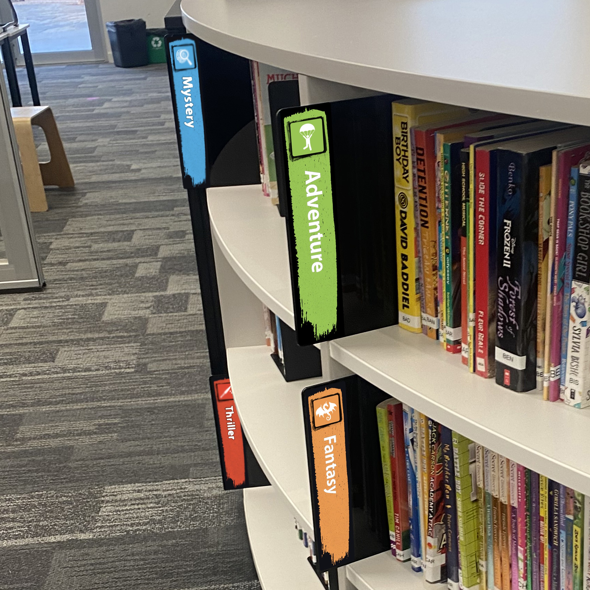 Mini Icon Genre Acrylic Collection Divider Starter Pack (single-sided) (Black)