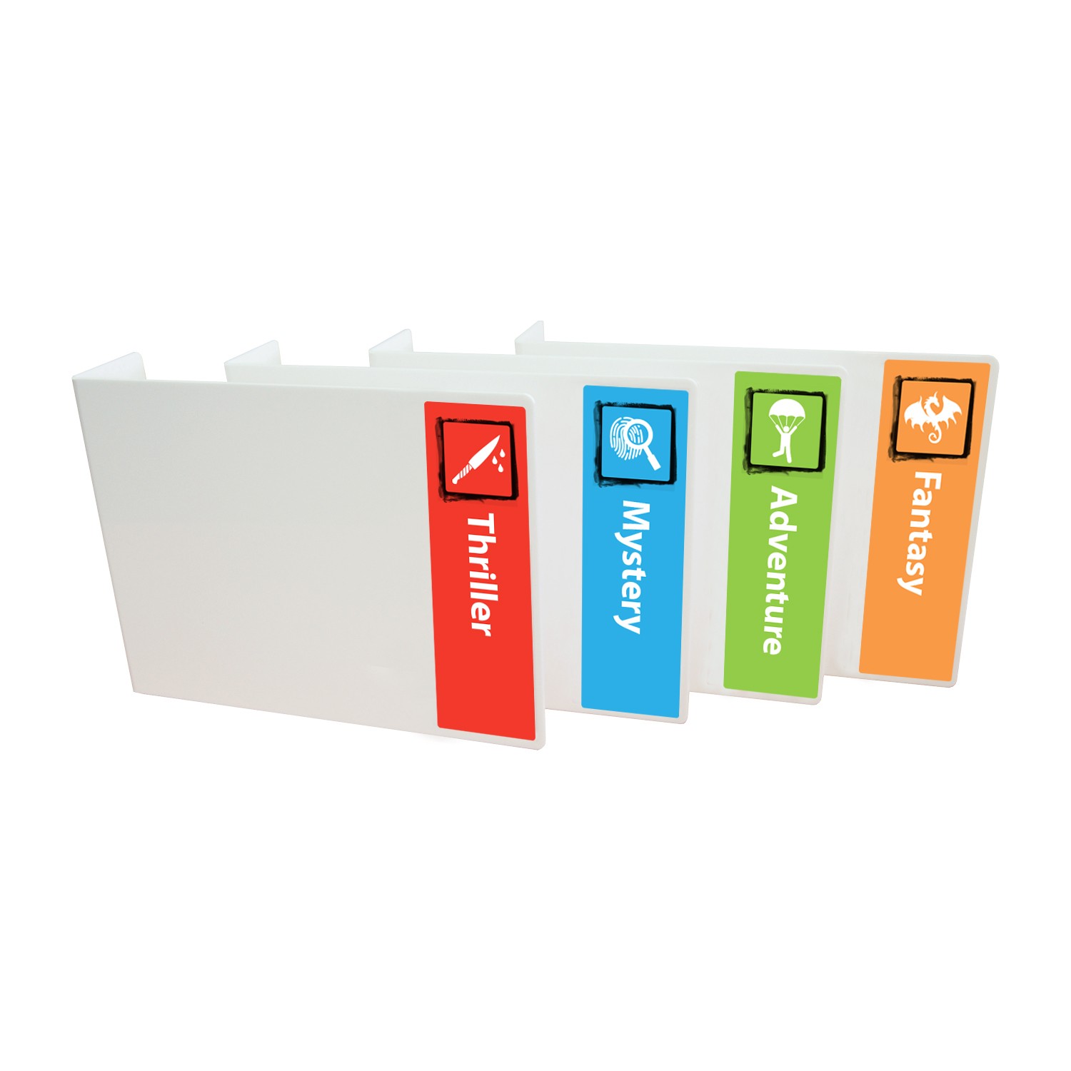 Icon Genre Acrylic Collection Divider Starter Pack (single-sided)