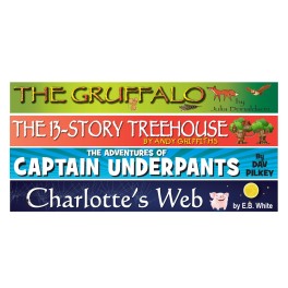 Book Spine Wall Graphics Set 3 - 2000 x 145mm