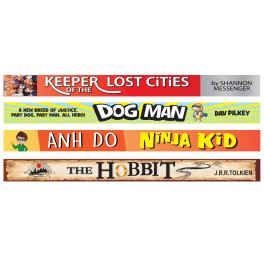 Book Spine Wall Graphics Set 8 - 1500 x 145mm