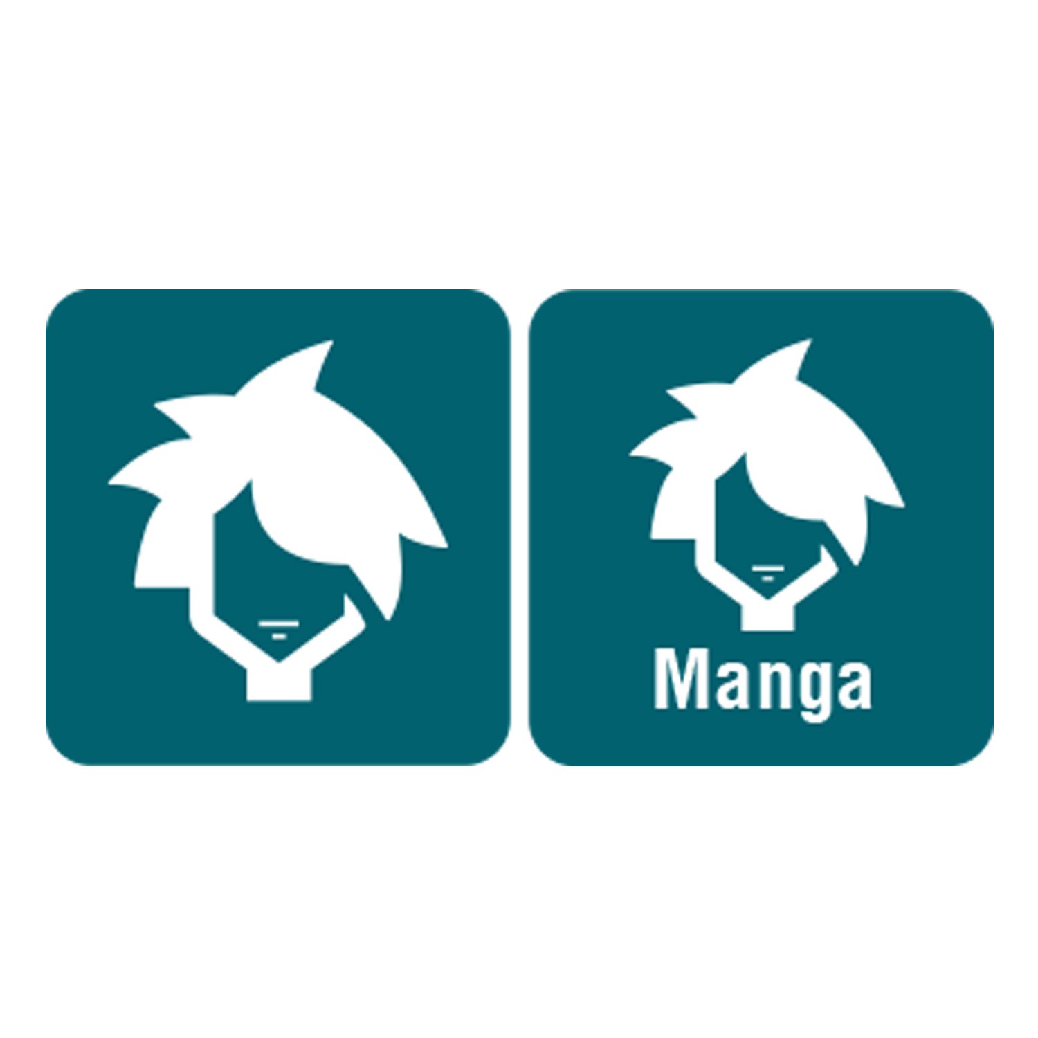 100 Icon Manga Spine Labels