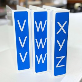 Fiction Slimline Divider Starter Pack 250mm Mid Blue (Clearance)