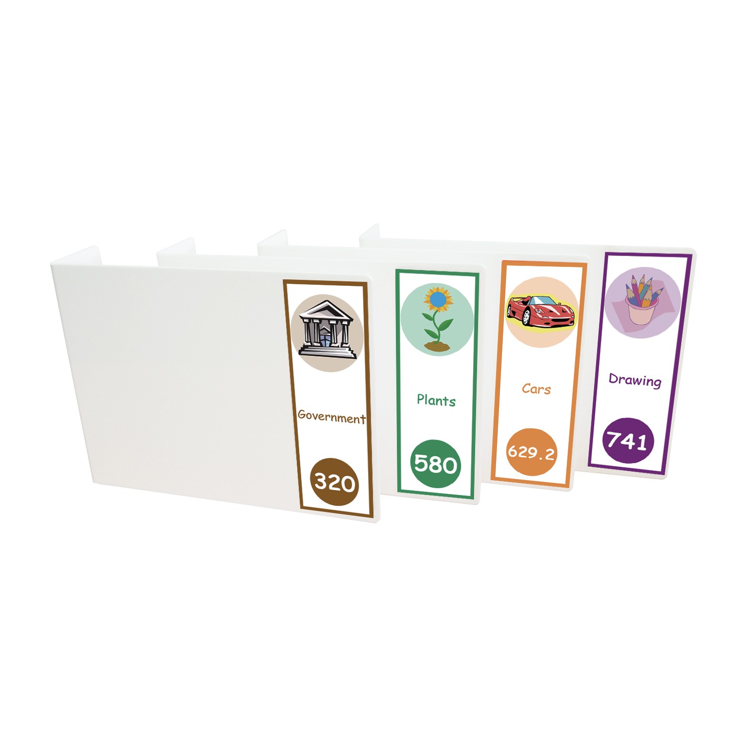 Expanded Non Fiction Acrylic Collection Divider Pack Set 2 (single-sided)