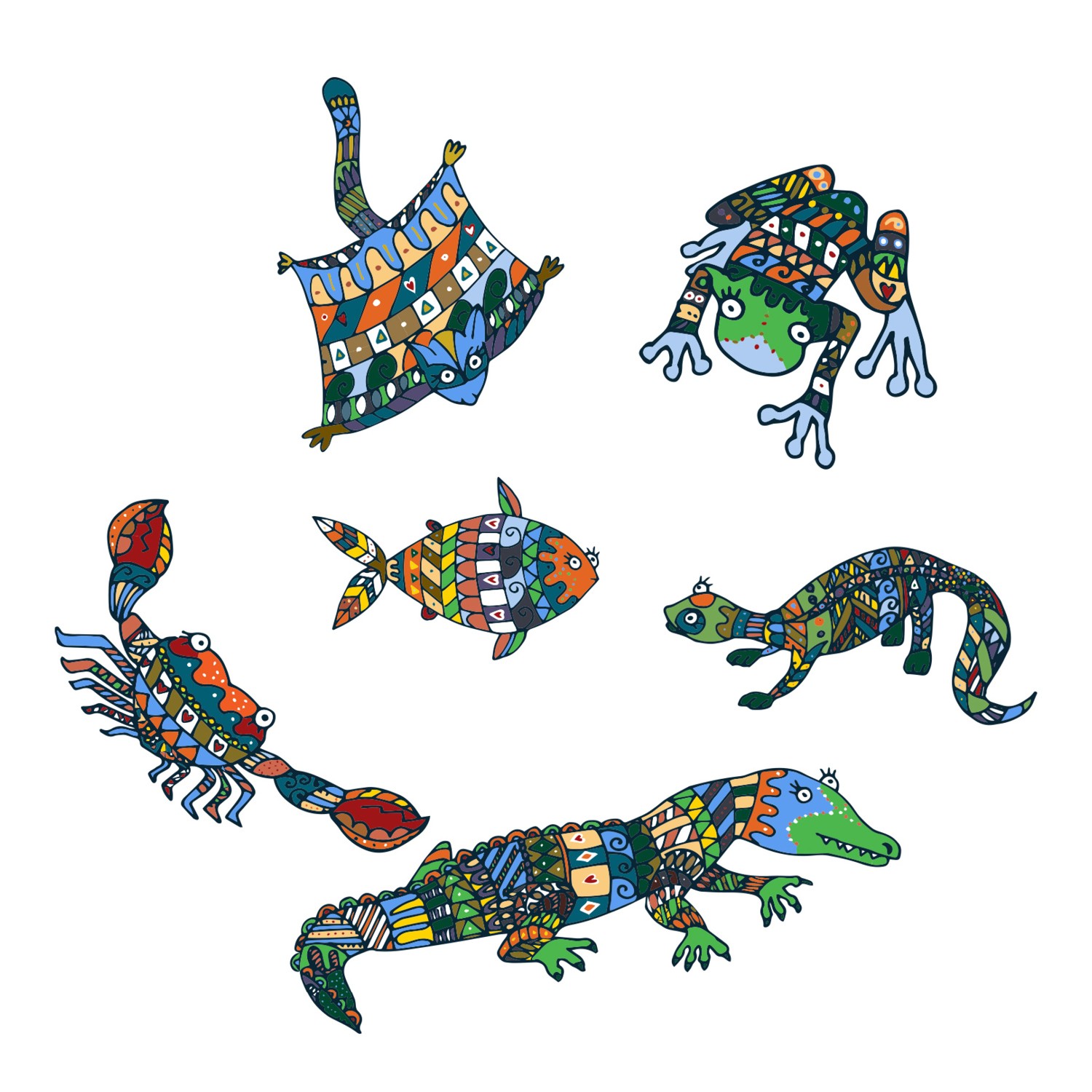 Australian Animals Transparent Window Graphics Set 2