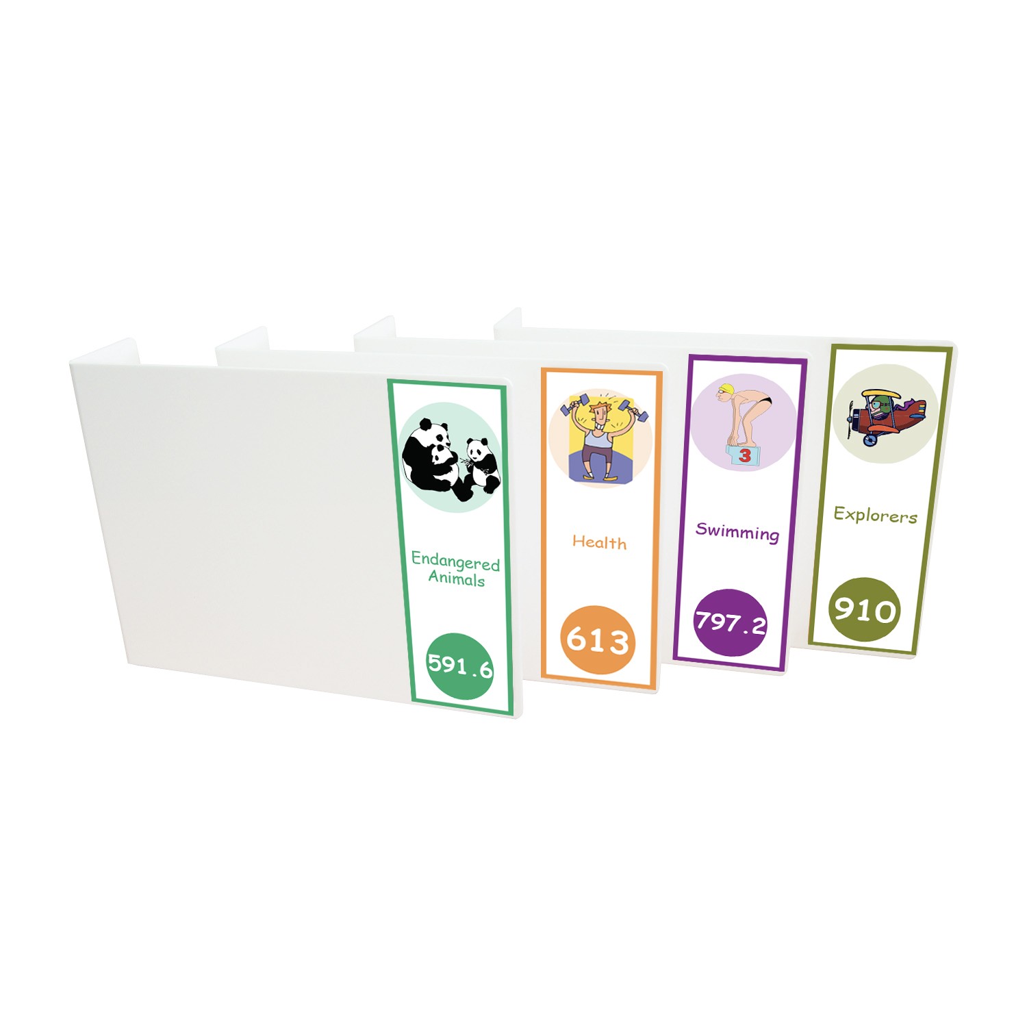 Expanded Non Fiction Acrylic Collection Divider Pack Set 4 (single-sided)