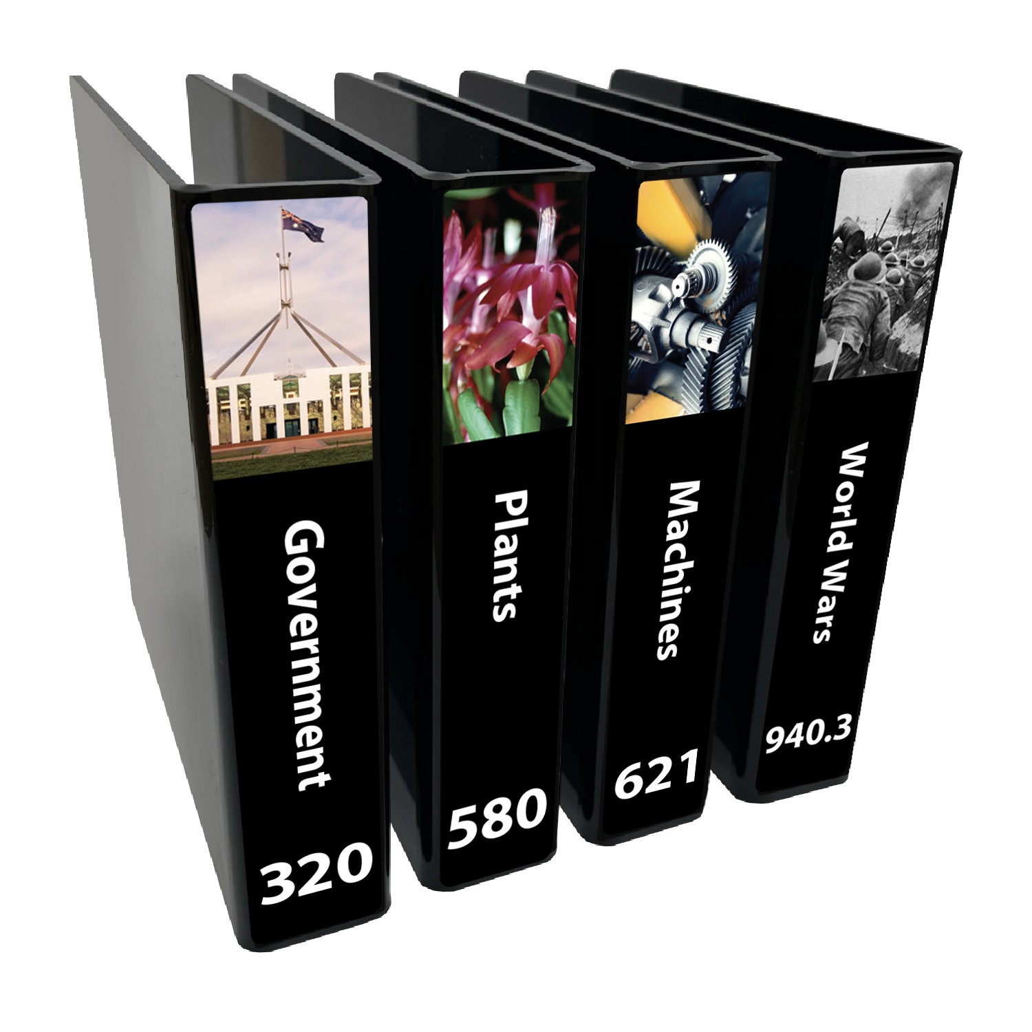 Senior Expanded Non Fiction Slimline Divider Pack Set 2 (Black)