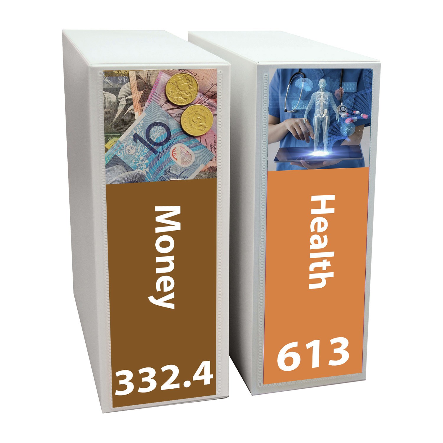 Senior Expanded Non Fiction Shelf Divider Pack Set 4 250mm