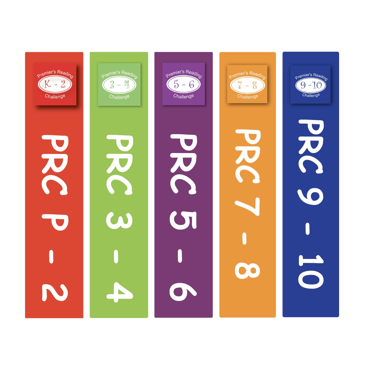 PRC Slimline Sticky Back Signs (Custom Selection) 250mm (h)