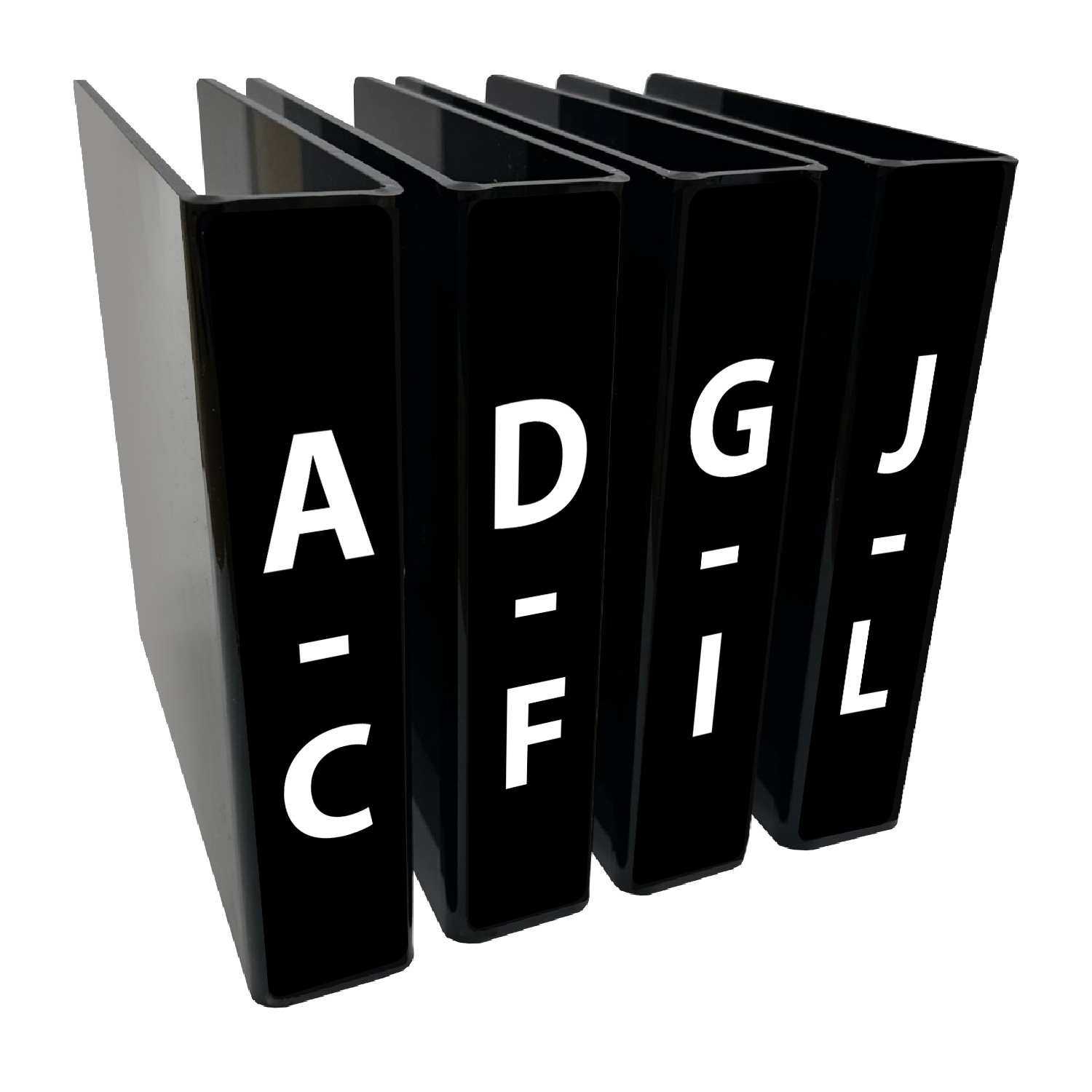 Fiction Combined Slimline Divider Pack 200mm (Black)