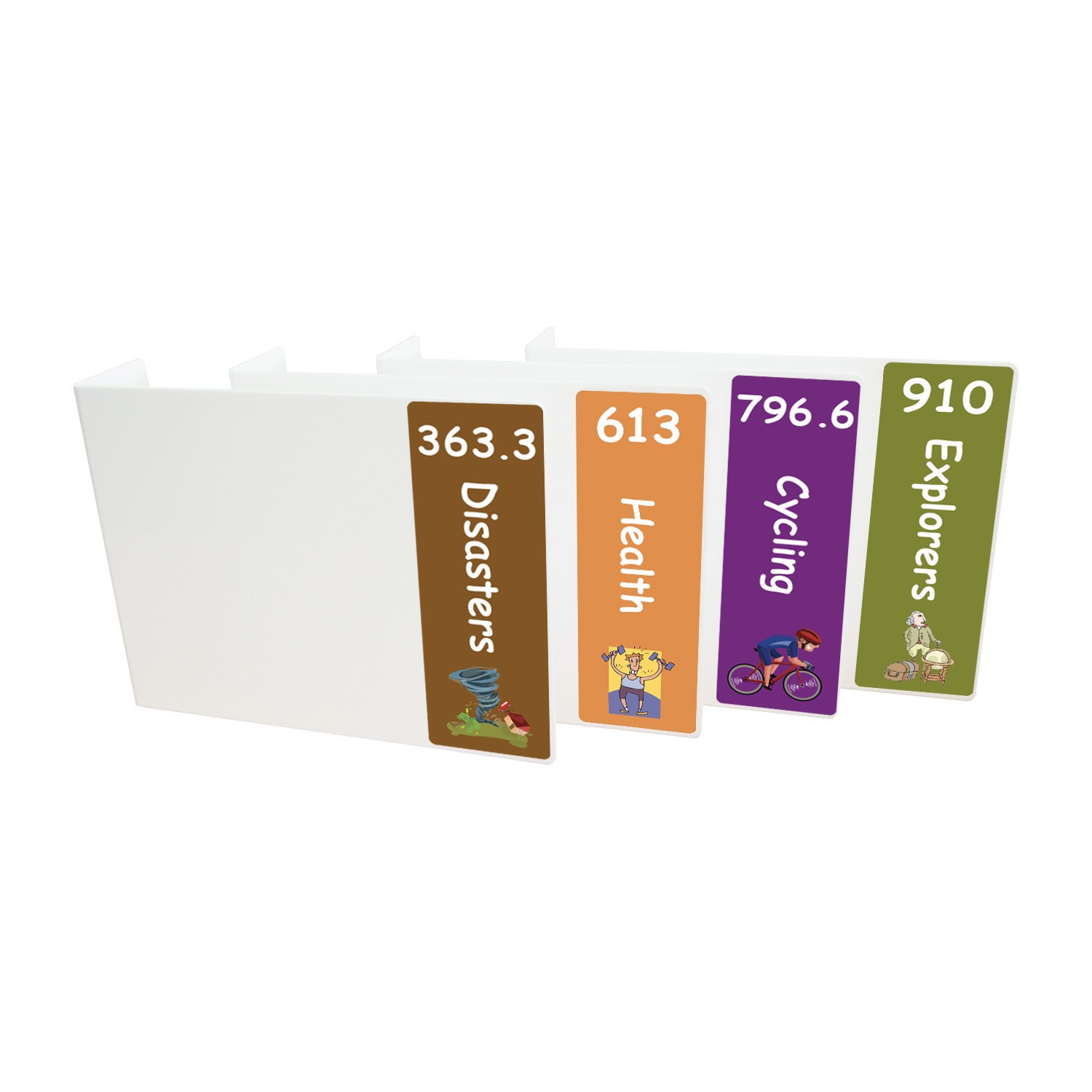 Junior Expanded Non Fiction Acrylic Collection Divider Pack Set 4 (double-sided)