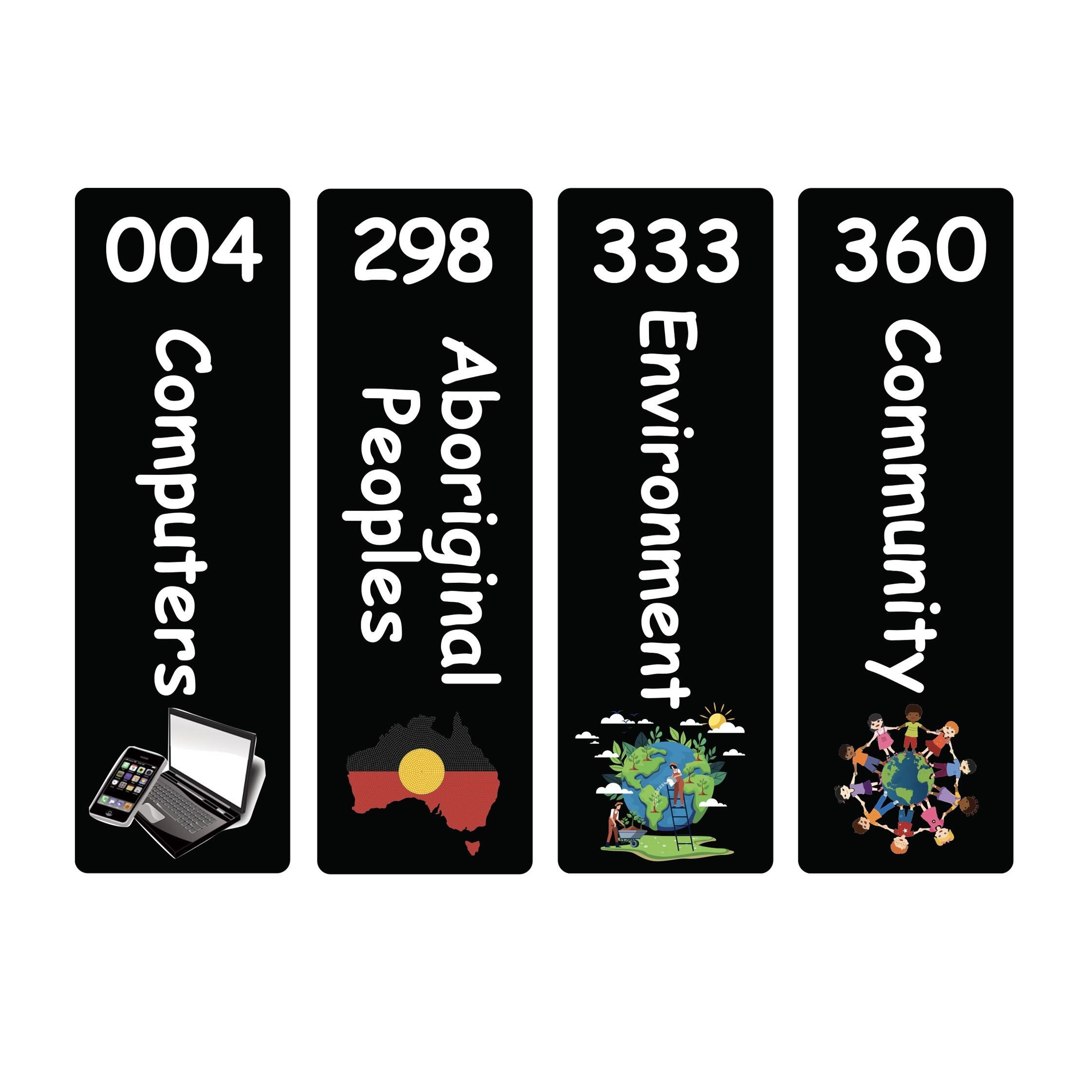 Junior Expanded Non Fiction Sticky Back Signs Set 1 Design 5