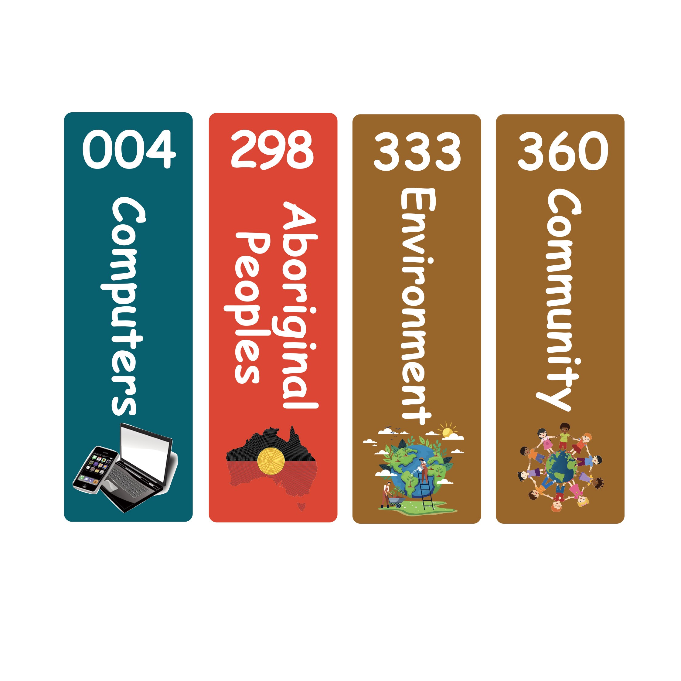 Junior Expanded Non Fiction Sticky Back Signs Set 1 Design 5