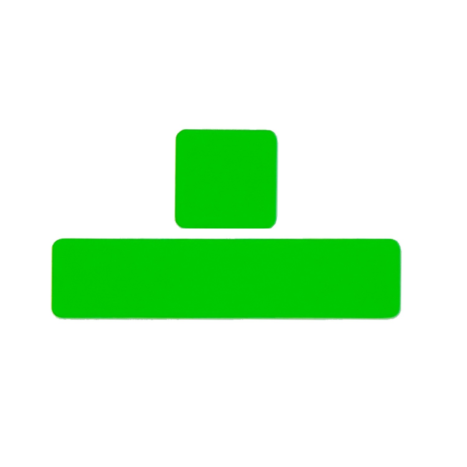 100 Fluoro Green Spine Labels