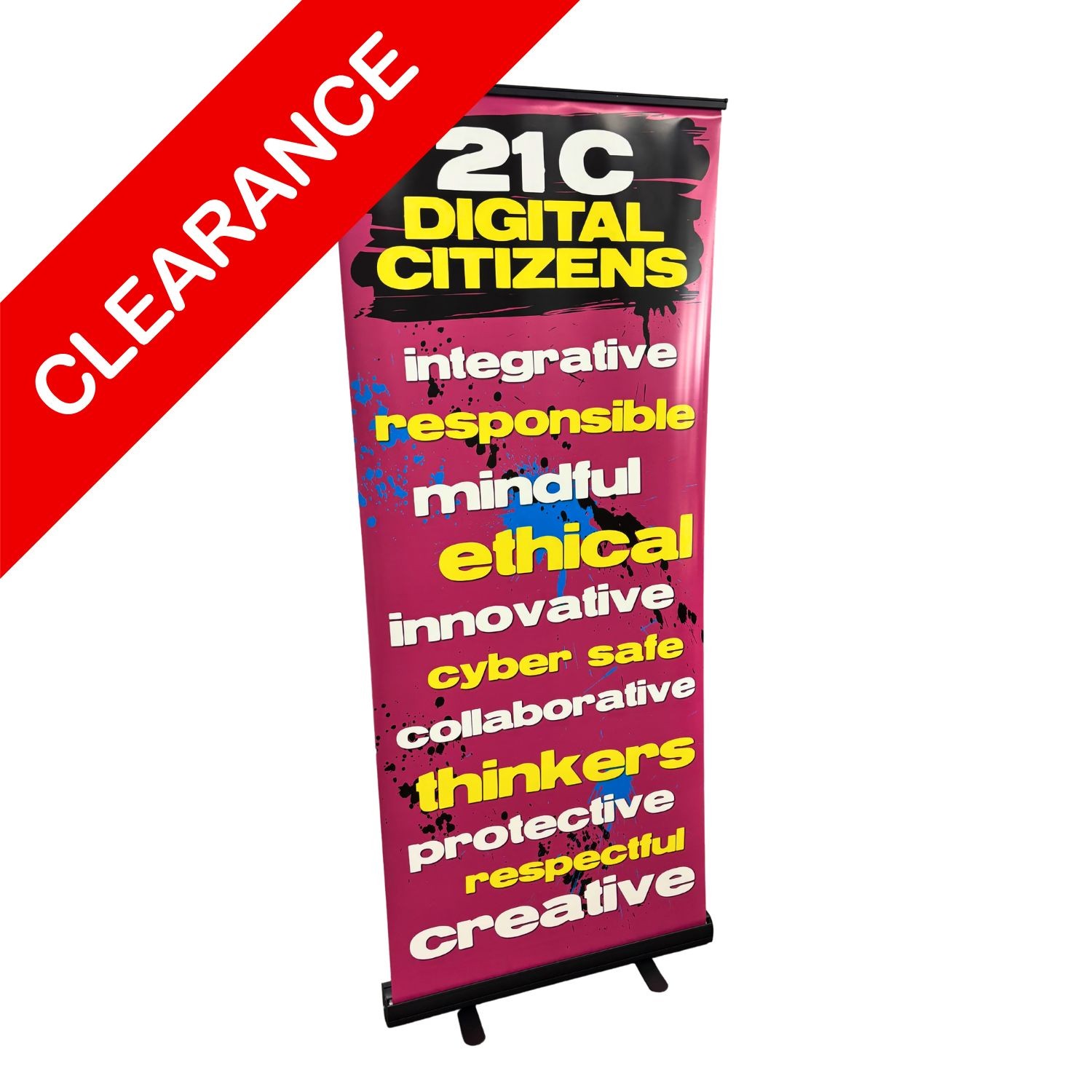 Digital Citizen Values Roll Up Banner (CLEARANCE)