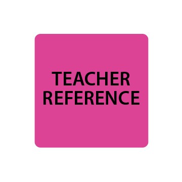 Fluoro Pink Teacher Reference Spine Labels