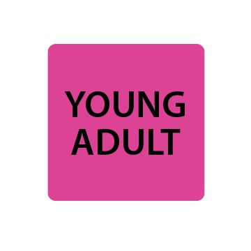 Fluoro Pink Young Adult Spine Labels