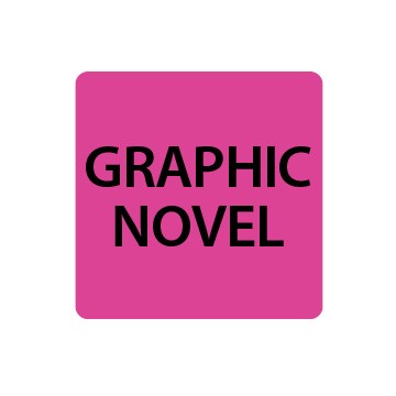Fluoro Pink Graphic Novel Spine Labels