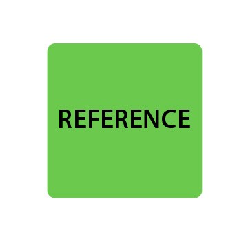 Fluoro Green Reference Spine Labels