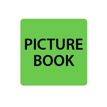 Fluoro Green Picture Book Spine Labels