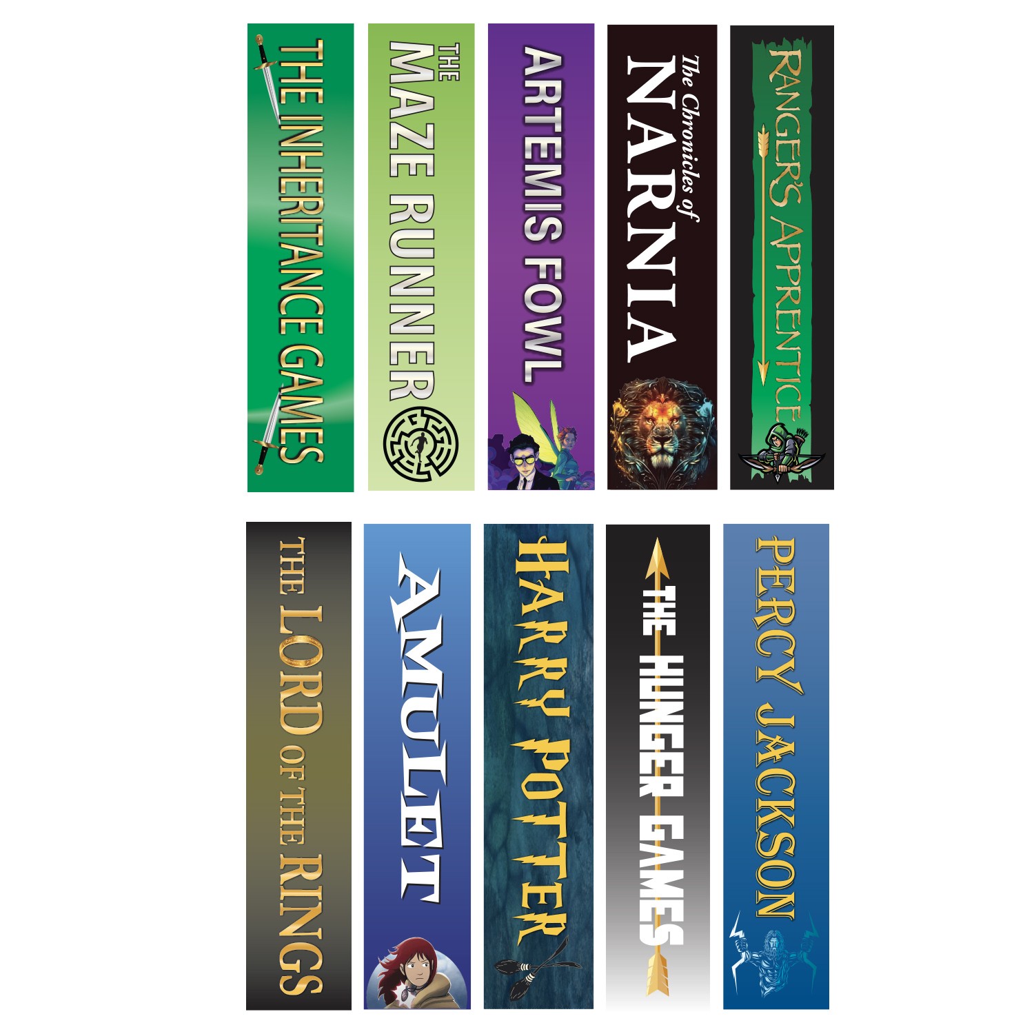 Senior Series Set 1 Slim Sticky Back Signs