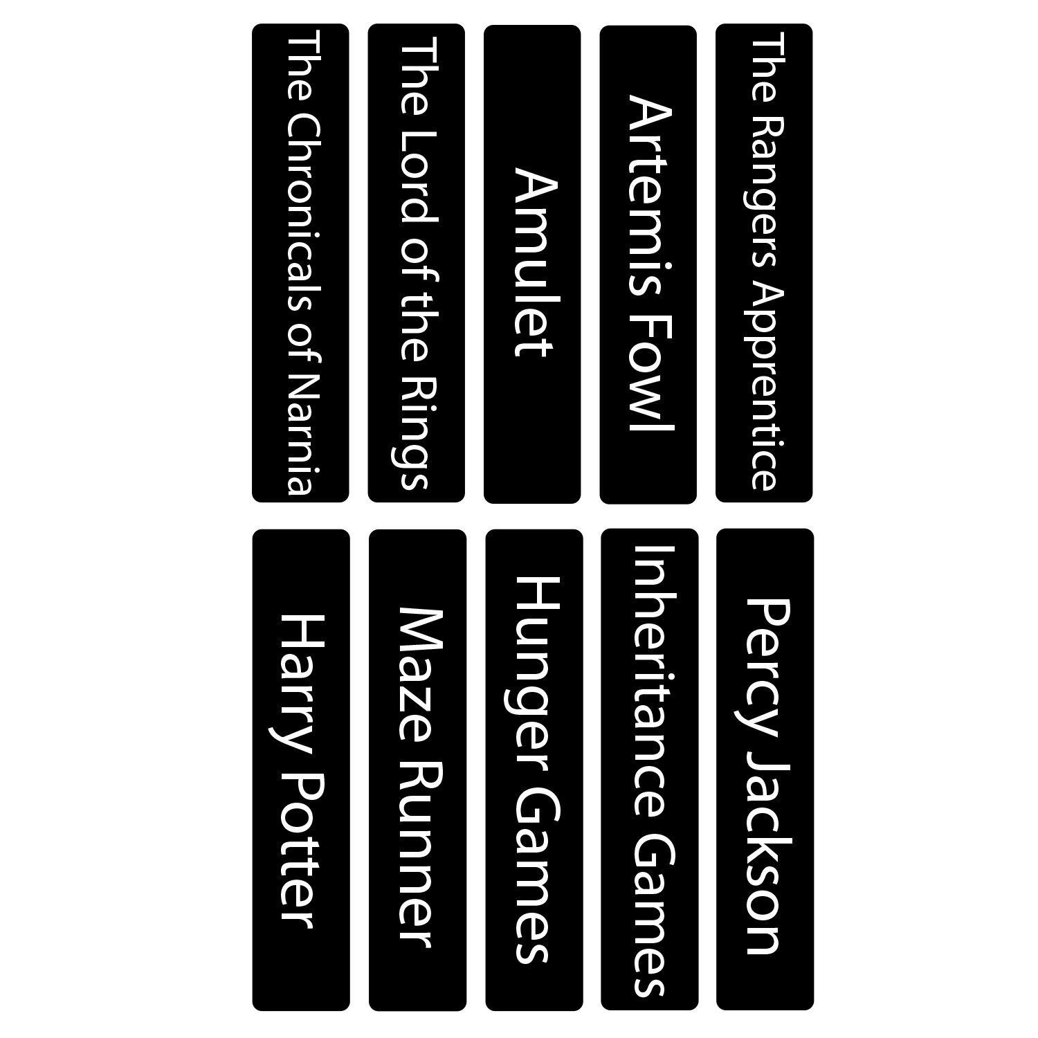 Senior Series Set 1 Text Only Slimline Divider Pack