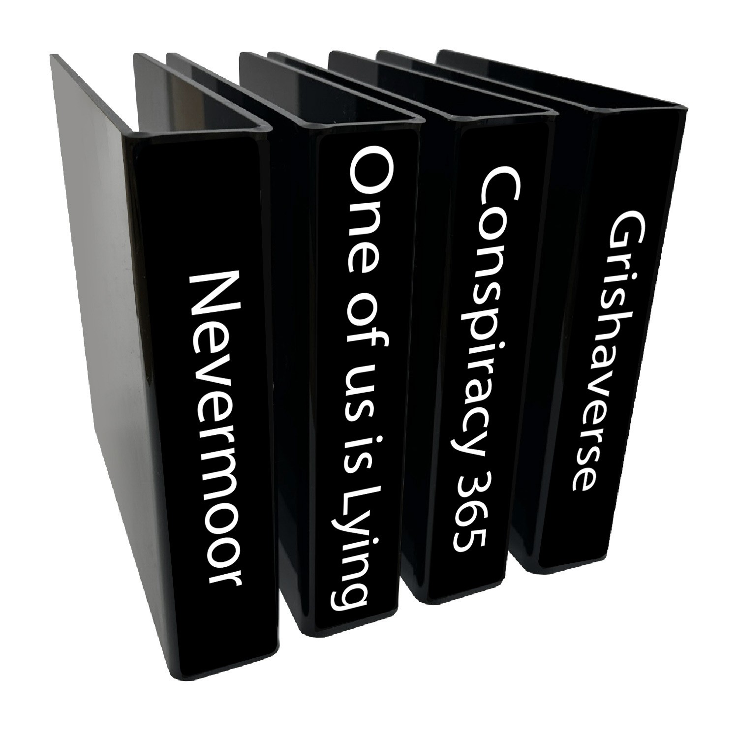 Senior Series Set 2 Text Only Slimline Divider Pack 250mm (Black)