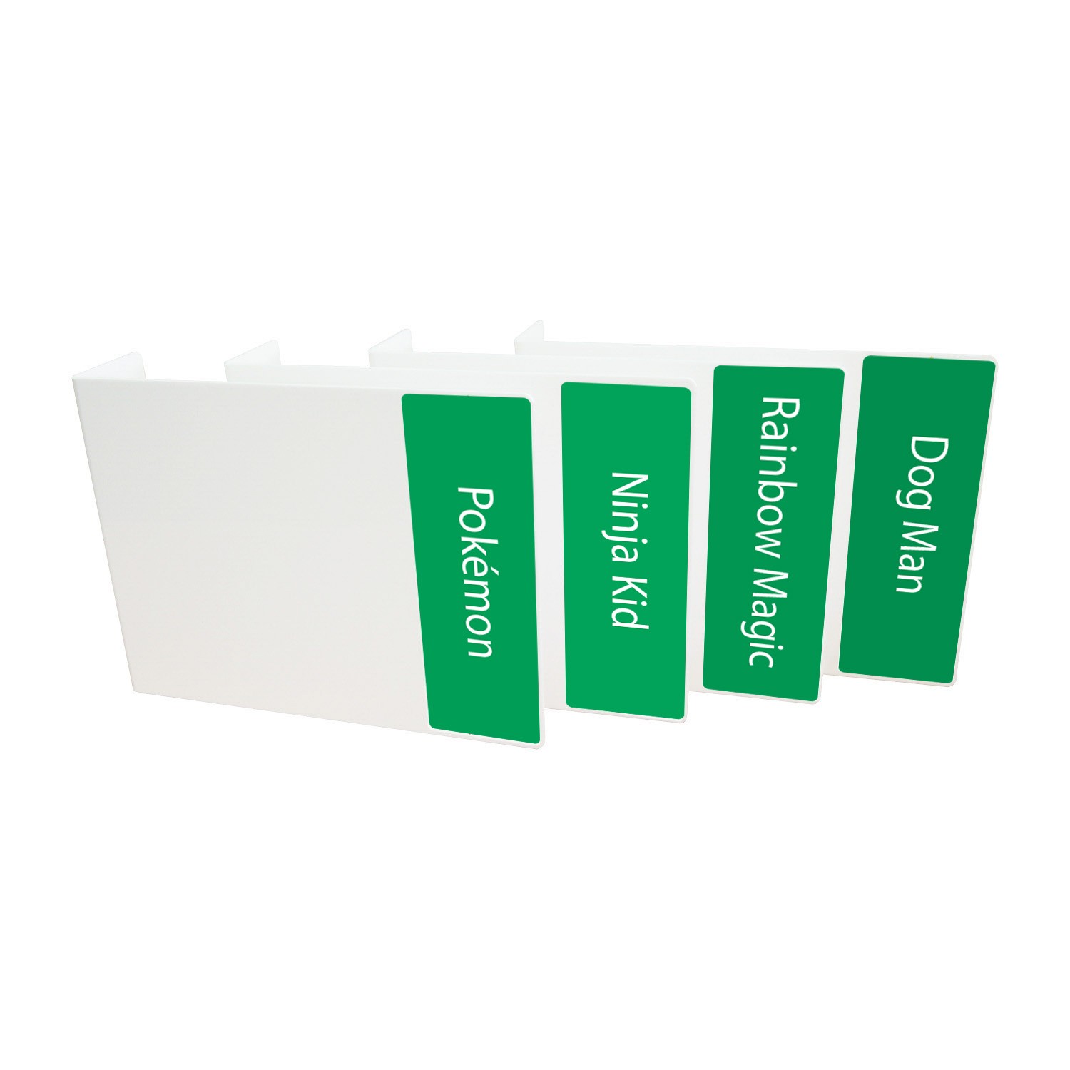 Junior Series Set 2 Text Only Acrylic Collection Divider Pack