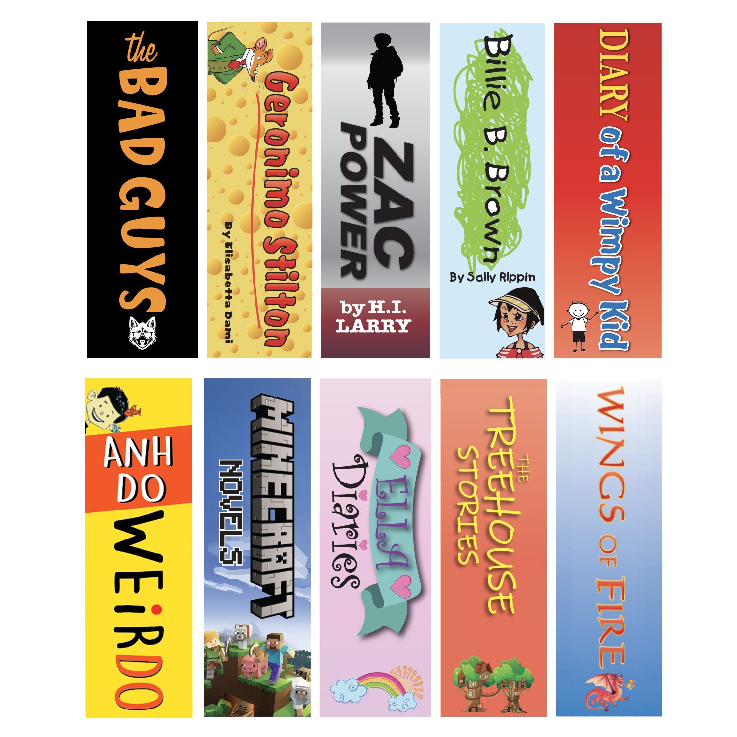 Junior Series Set 1 Acrylic Collection Divider Pack (double-sided) (Black)