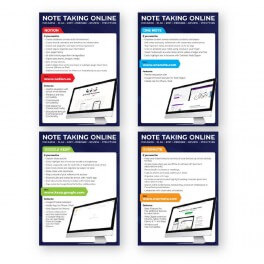 Online Note Taking Posters A3