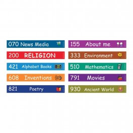 Colour Coded Basic Shelf Label Set 17mm