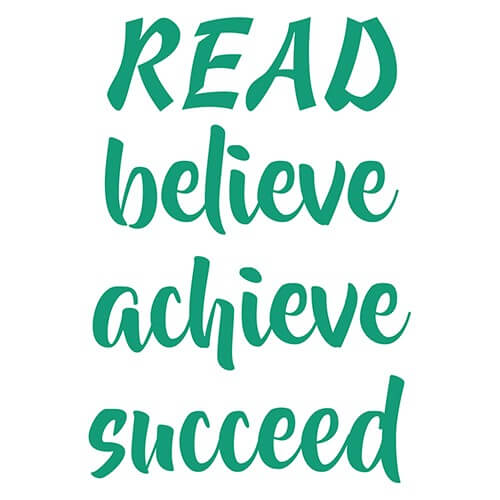 Read - Believe Vinyl Lettering