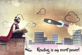 Reading Is My Secret Power Wall Graphic Mural (Semi-Permanent)