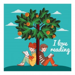 I Love Reading Wall Graphic Sticker