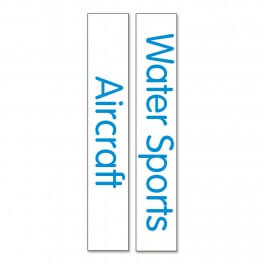 Slim Expanded Non Fiction Sticky Back Signs Set 3 Design 2